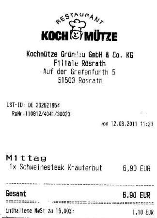 kstf Hffner Kochmtze Restaurant